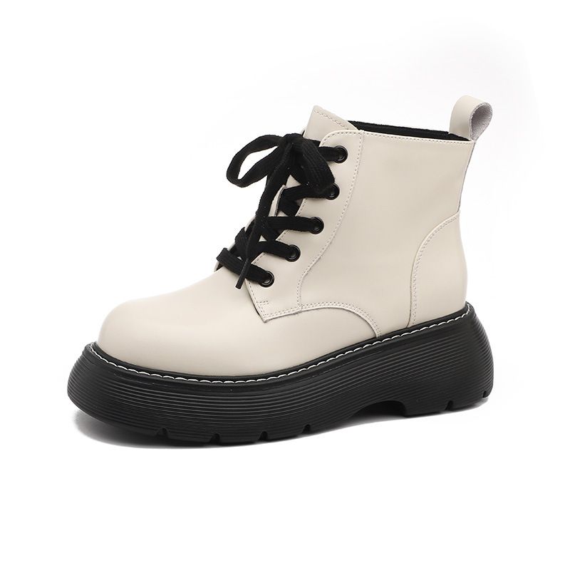 Chimney Boots Women's 2025.1 Autumn/Winter Thick-soled Short Boots With Fleece_vogvips.com