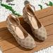 Women's European And American Patterned Plus Size Wedge Heels, New Spring And Autumn Style, Round Toe, Shallow Mouth, One Strap Buckle Fashion Shoes._vogvips.com