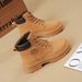 2025 New Spring Women's Martin High-Top Yellow Thick Sole British Style Hiking Boots_vogvips.com