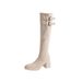 Two-Way Wear Slouch Thick Sole Knight 2025 Autumn Winter New Over-the-Knee Long Chunky Heel High Tube Boots Women_vogvips.com