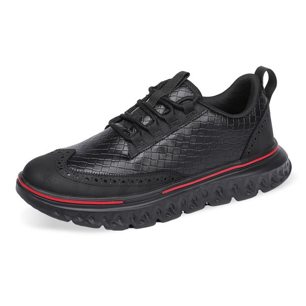 2026 New Model Large Size 48 Leather Sports Casual For Foreign Trade, Lightweight Crocodile Pattern Brogue British Men's_vogvips.com