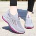 Women's Brisk Walking New Styles, Breathable And Versatile Shoes, One Foot Stepping Spring Women's Mom Shoes_vogvips.com