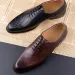 Luxury Genuine Leather Men Oxford Casual Business Office Comfortable Formal Lace Up Pointed Toe Dress Wedding Shoes_vogvips.com