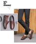 Men's Doudou Shoes Round Head Low-top Into Rubber Soft-soled Casual Leather Shoes_vogvips.com