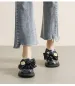 Women S Thick Soled Loafers For Spring And Autumn Retro British Style Small Leather Shoes With Black Bows Soft Sole_vogvips.com