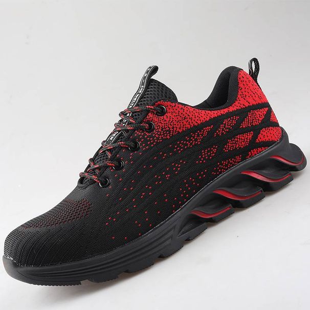 Safety Work Shoes – Anti-Smash & Puncture-Proof With Knit Upper (Lightweight & Breathable)_vogvips.com