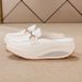 Summer Fashion Thick-soled Platform Mary Jane Shoes, Versatile Casual Leather Flip-flops With Metal Fasteners, Breathable Half-heel Sandals_vogvips.com