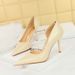 Women's High Heel Dress Shoes Pointed Toe Side Cut-Out Snake Print, Stiletto Heel Evening Parties Special Occasions Snake Print Retro Single Shoes_vogvips.com