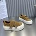 Board 2025 Autumn And Winter New Fashion Velcro Sponge Cake Thick Sole Sports Versatile Casual Women's Shoes_vogvips.com