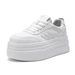 Platform Small White Shoes Female Increase 2026 Spring New Korean Version All-match Sports Casual Shoes Small Height Shoes_vogvips.com