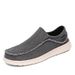 Casual shoes men's flat covered canvas shoes super light plus size slip-on shoes_vogvips.com