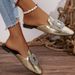 Women’s Shoes New Summer Shoes Square Head Mule Sandals Half Support Single Shoes Closed Head Half Slippers Women's Summer Outdoor Wear_vogvips.com