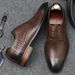 Men's Light Casual Lace-up Dress Leather Shoes Professional Work Men's Shoes_vogvips.com
