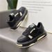 Korean-Style Popular Men's 2025 Winter New Black Casual Shoes, Plush Lined, Non-Slip, Thick-Soled Trendy Dad Shoes_vogvips.com