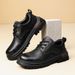 【Top Layer Cowhide】German Camel Dynamic Work Men's Genuine Outdoor Thick Sole Big Head Leather Shoes Men_vogvips.com