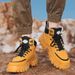 Men's Winter High-Top Casual Sneakers Fashionable Slip-Resistant Warm Lined Shoes With Cushion Comfort_vogvips.com