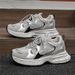 Men's European Style Platform Dad Shoes Spring New Breathable Casual Sports Trendy Height Increasing Chunky Shoes YH02_vogvips.com