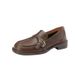 British Style Sole 2024 New Soft Leather Slip-On Loafers Versatile Round Toe Single Shoes Women's Moccasins_vogvips.com