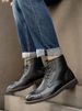 European Warm Series Men's Martin British Style High Leather Handmade Distressed Work Top Layer Cowhide Motorcycle Boots Trendy_vogvips.com