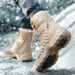 Brand Warm Plush Snow Boots High Top Waterproof Men's Boots Winter Desert Boots Outdoor Anti-Slip Ankle Boots Combat Army Boots_vogvips.com