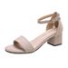2026 Summer New Cross-Border Plus Size Women's Fashionable Versatile Mid-Heel Strap High-Heel Roman Sandals_vogvips.com