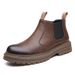 European Warm Series Autumn British Style High-top Leather With Fleece Lining Warm Martin Boots Men's Trendy Shoes_vogvips.com