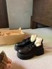 Lancui Autumn New British Style Lace Up Height Increasing Chunky Heel Thick Soled Derby Round Toe Women S Leather_vogvips.com