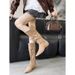 2026 Fall/Winter New Style Pointed Toe Chunky Low Heel Slimming French Fashion Sexy Gorgeous Women's Mesh Long Boots_vogvips.com