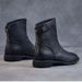 2025 Autumn Winter New Wom's Martin British Style Fashion Versatile Fleece Lined Warm Stylish Slim Short Boots For_vogvips.com
