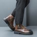 New Leather Spring Men's Shoes High-top Men's Heightening Tooling Martin Boots_vogvips.com