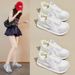 Forrest Gump Women's Shoes Lightweight Platform Sports Casual Retro Dad Shoes Breathable Round Head_vogvips.com
