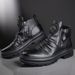 European Warm Series 2025 Autumn Martin Boots High Top New Versatile Zipper Korean Style Men's Casual Shoes_vogvips.com