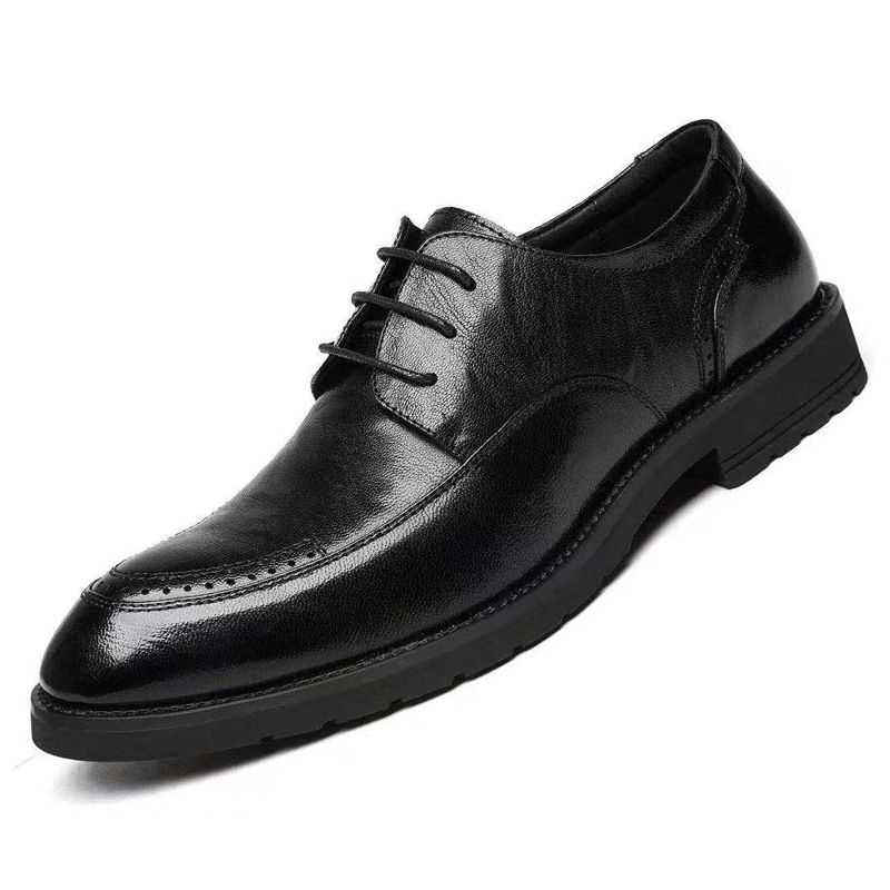 Men's leather leather business dress men's shoes_vogvips.com