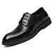 Men's leather leather business dress men's shoes_vogvips.com