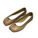 Big Hit! Original Factory Supply Channel Goods! European And American Genuine Leather Ninja Toe Silver Crack Ballet Pig_vogvips.com