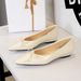 3683-19 European And American Style Summer New Pointed-toe Leopard Print Women's Shoes, Shallow Wedge Low Heel, Elegant_vogvips.com