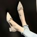 MTX Fairy Style Versatile All-Season 2026 Summer New High Mid Pointed Toe Chunky Heels Paired With Dresses Low-Cut Single_vogvips.com