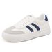 White Sneakers Women, Autumn New Style 2024, Soft Sole Casual Sports For Students, Chic Flat Sneakers, Trendy Women's_vogvips.com