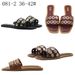 Women's Shoes Autumn New Style Flat Square Toe Metal Rivet Embellished Open Toe Backless Flat Sandals For Women_vogvips.com