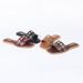Women's Shoes Autumn New Style Flat Square Toe Metal Rivet Embellished Open Toe Backless Flat Sandals For Women_vogvips.com