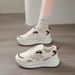 Fashion Lightweight Sneakers For Women 2025 Spring New Versatile Lace-up Platform Thick-soled Casual Dad Shoes_vogvips.com