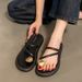 Shell Flip-Flops For Women Summer Outdoor Fashion Wear-Resistant Non-Slip Flat Toe Clip Beach Shoes Wholesale_vogvips.com