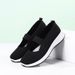 2023 Casual Soft Sole Women Breathable Fly Knit Mesh Non-Slip Middle-Aged Elderly Mom Shoes Flat Comfortable_vogvips.com