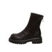Women's Shoes Chunky Heel Ankle Boots With Stretchable Wrinkled Design, Back Zipper, And Comfortable Inner Lining For Winter, Spring, And Fall_vogvips.com