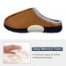 Comwarm Indoor Fur Slippers For Men Winter New Warm Slip-on Home Plush Mules Rubber Sole Non-slip Cotton Slides With_vogvips.com