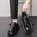 2025 Spring And Autumn Bright Face One Step Stepping Thick Bottom Height Increasing Leather Driving Casual Lazy Pink_vogvips.com