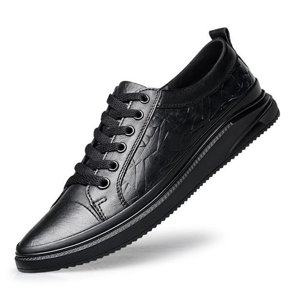 Men's Shoes First Layer Men's Board Shoes Low-top Lace-up Student Casual Shoes Men's Small Size Shoes_vogvips.com
