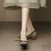 Single Shoe Women's Thick 2025 Spring New Fashion French Style Light Mouth Heel Square Toe High Heels For Women_vogvips.com