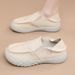 Women's Shoes Spring And Autumn Soft Sole Slip On Round Toe Shoes Comfortable Casual Breathable Wear Resistant Cloth Shoes_vogvips.com