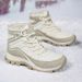 Northeast Winter Boots For Women, Waterproof, Non-Slip, Warm, Fleece-Lined, Thickened, Comfortable, Outdoor Hiking, Snow_vogvips.com